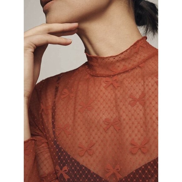 NWT Size XL - Anthropologie lace Layering Turtleneck - Picture 6 of 9